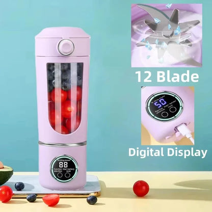 BlendWave 12-Blade Portable Juicer Bottle